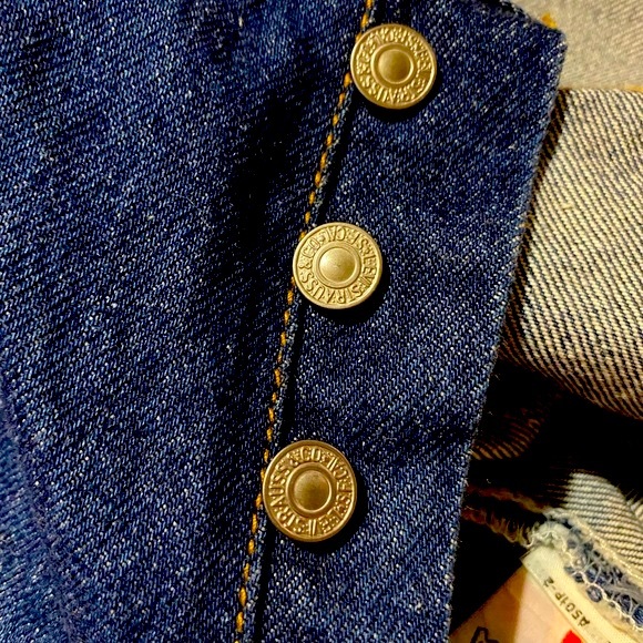 Levi’s 501 XX Jean Shorts Waist 32 Cutoffs Blue Denim - Picture 10 of 15